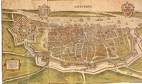 File:Map of Antwerp - De Stadt van Antwerp met het nieu Casteel.jpg