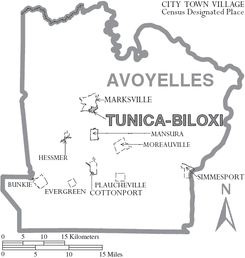 Map of Avoyelles Parish Louisiana With Municipal Labels.PNG