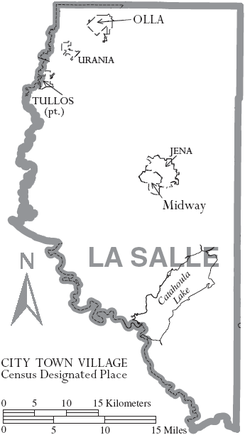 Mapa La Salle Parish Louisiana s obecními Labels.PNG