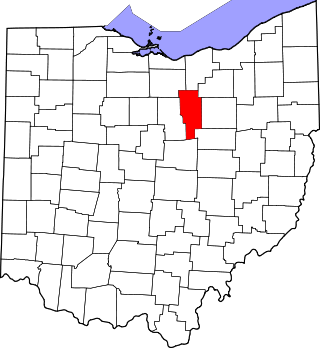Map of Ohio highlighting Ashland County.svg