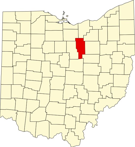 صورة:Map of Ohio highlighting Ashland County.svg