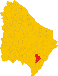 Locatie van Carunchio in Chieti (CH)