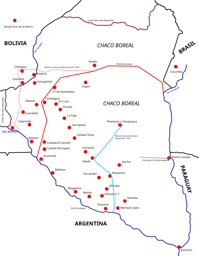 bygning dannelse hule Chaco War - Wikipedia