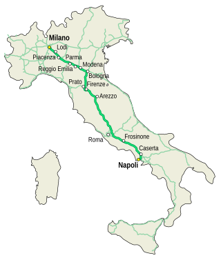 <span class="mw-page-title-main">Autostrada A1 (Italy)</span> Motorway in Italy