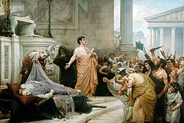 File:Marc Antony's Oration at Caesar's Funeral by George Edward Robertson.jpg