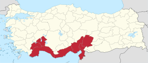 Mediterranean Region in Turkey.svg