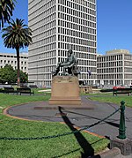 Melbourne Spring Street - Adam Lindsay Gordon Statue (1833-1870)