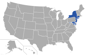 Metro Atlantic Athletic Conference map.svg