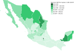 Thumbnail for File:Mexico GDP per capita 2007.svg