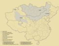 Mongolia + areas inhabited by Mongols in China