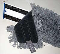 Velcro mop with mount