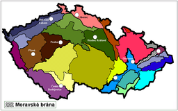 Situo de Moravia pordego en Ĉeĥio
