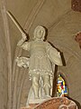 Statue de saint Eustache ou saint George.
