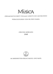 Hamel als Herausgeber von Musica (1948)