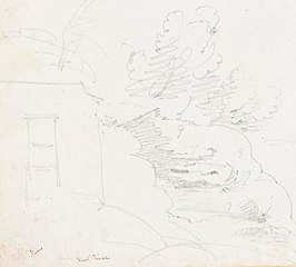 James Giles - Near Tivoli - One of 91 Sketches of France, Italy & Greece - ABDAG003366.16