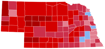 Nebraska Başkanlık Seçimi Sonuçları 2008.svg