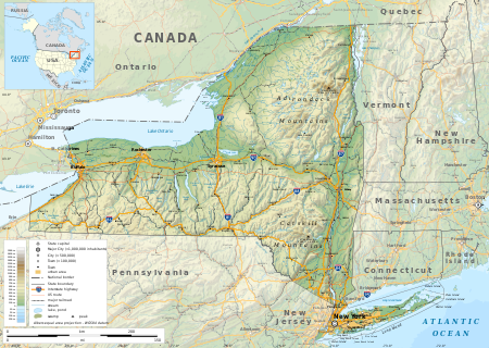 Fail:New York state geographic map-en.svg