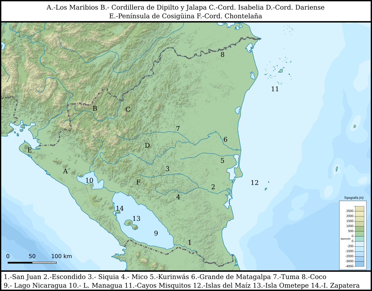 Никарагуа на карте. Nicaragua карта svg. Война в Никарагуа карта. Топографическая карта никарагуанского канала. Кордильера де Мерида на карте.