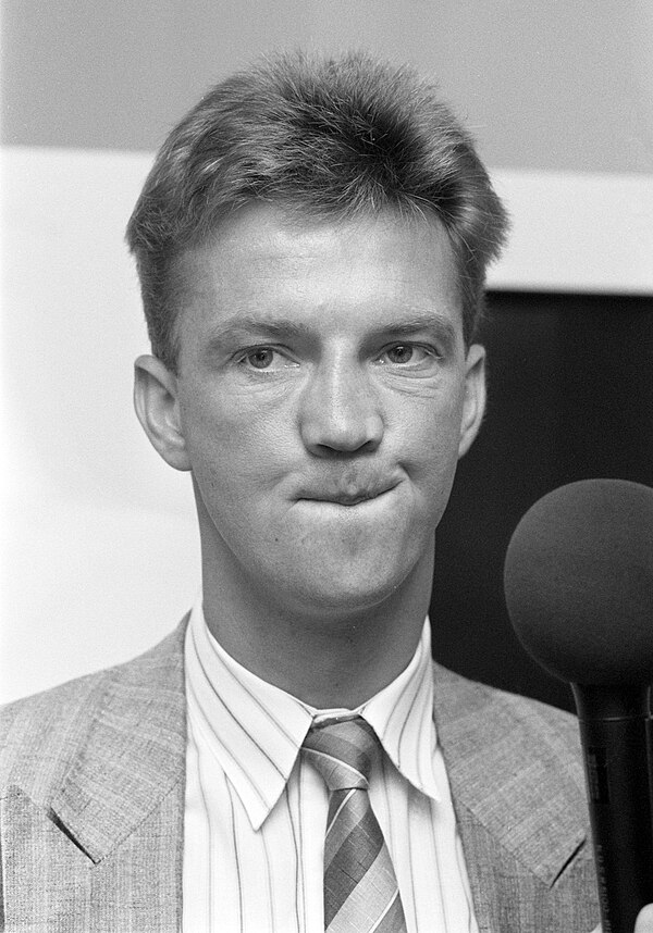 Van Gaal in 1988 as assistant manager with Ajax