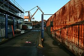 Industriegelände am Hafen