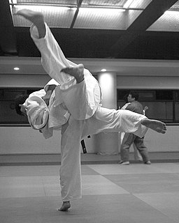 Ō guruma Judo technique