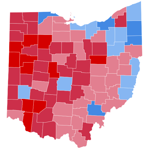 Ohio Presidential Election Results 2004.svg
