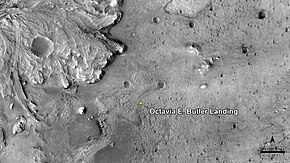 The Mars Perseverance rover landed at the Octavia E. Butler Landing site in Jezero Crater. PIA24483-MarsPerseveranceRover-OctaviaEButler-LandingSite-20210305.jpg