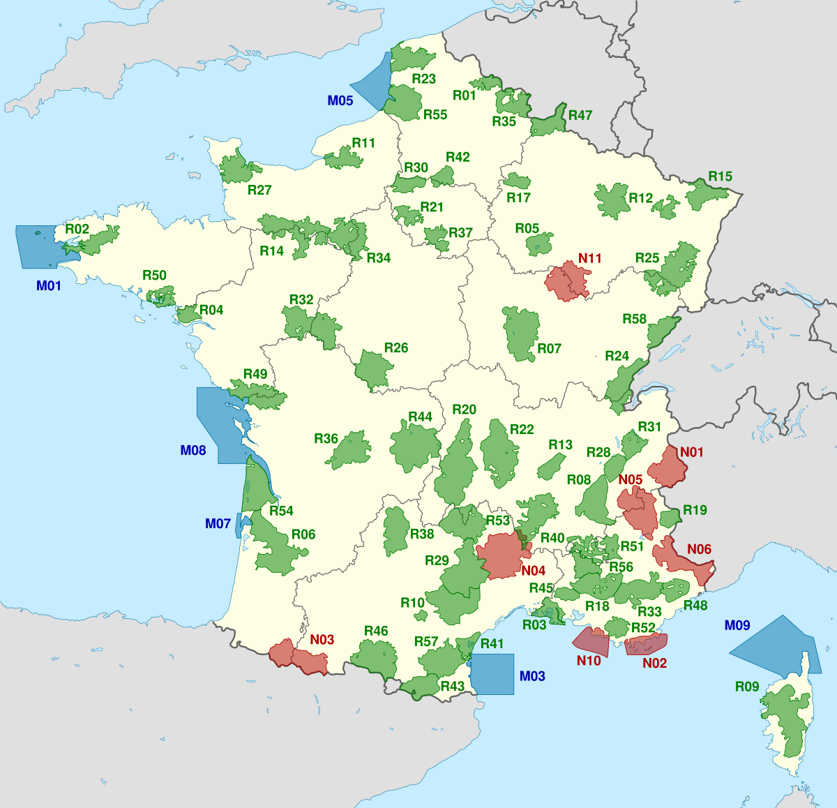 les-parcs-nationaux-en-france-carte