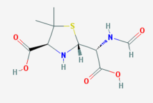 Struktura kyseliny penicilinové