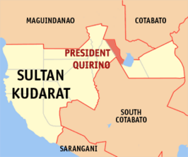 Kaart van President Quirino