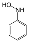 Structural formula of N-phenylhydroxylamine