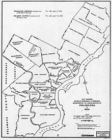 Map of Philadelphia County prior to consolidation Philadelphia pre 1854 consolidation.jpg