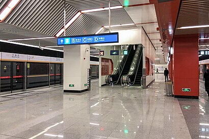 Platform of Wansheng Xi Station (20191228173039).jpg