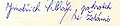 Podpis Jindřicha Šilhána 4. prosince 1981 na oslavách ve Zlíně (tehdy Gottwaldov), kronika str. 73.jpg