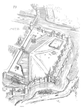 Les portes médiévales en Chandellerue et Sainte-Barbe dans leur état en 1856