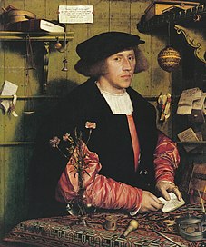 Hans Holbein : Portrait du marchand Georg Gisze.