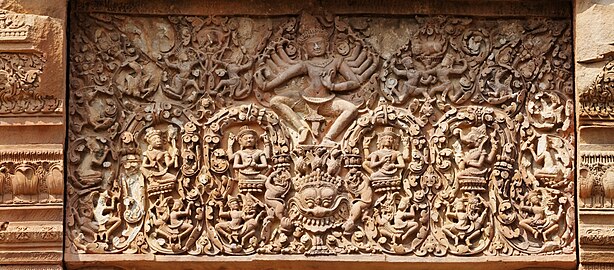 Khmer relief, 12th-century, Ankor Wat
