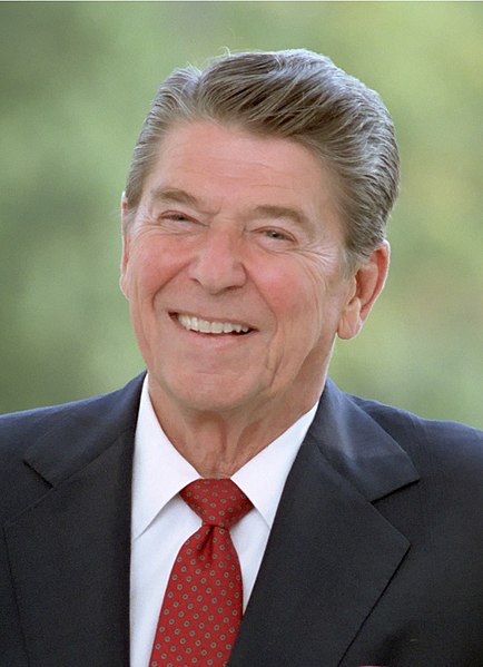 File:President Reagan poses at the White House 1984 (cropped).jpg