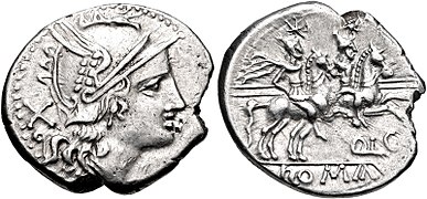 206-200 BC, Q. Lutatius Catulus/Cerco (Roma/Dioscuri).