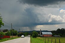 DN73C passing through Tigveni