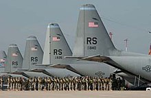 Lockheed C-130E Hercules of the 37th AS/86th Airlift Wing