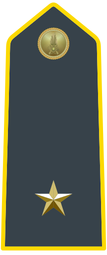 Rank insignia of sottotenente of the Guardia di Finanza.svg