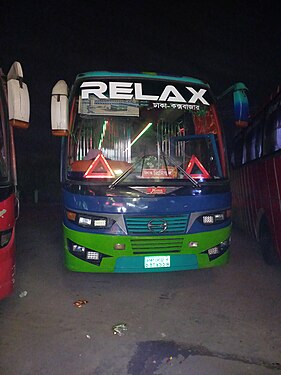 Relax bus in Chittagong