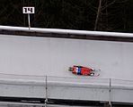 Deutsch: Vorletztes Saisonrennen im Rennrodel-Weltcup der Saison 2014/15 vom 19. bis 22. Februar 2015 in Altenberg/Erzgebirge. Tag 1: Training. English: Luge world cup race season 2014/15 in Altenberg/Germany, 19th to 22nd Februar 2015. Day 1: training.