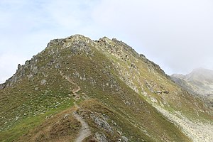 On the way to the summit of the Risihorn