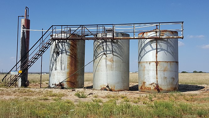 Rusty Oilfield Equipment in Scurry County, Texas