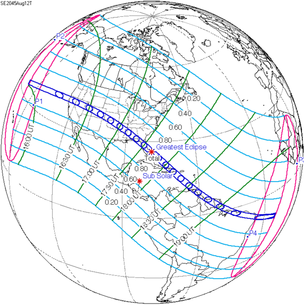 Éclipse solaire du 12 août 2045