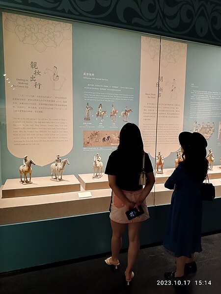 File:SZ Shenzhen 南山 Nanshan 南頭街 Nantou Street 深圳南山博物館 Nanshan Museum 展覽 exhibition 大唐金鄉縣主展 Tang Dynasty County Princess Jinxiang October 2023 R12S 60.jpg