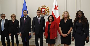 Salome Zourabichvili and with the delegation of the Foreign Affairs Committee of the European Parliament.jpg