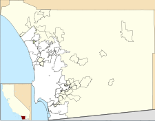 San Diego County California Incorporated and Unincorporated areas.svg